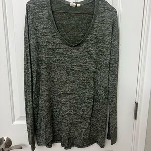 GAP Charcoal Knit V-Neck Sweater